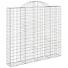 Cestos gabião arqueados 3pcs 200x50x180/200cm ferro galvanizado 3