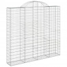 Cestos gabião arqueados 10 pcs 200x50x180/200 ferro galvanizado 3