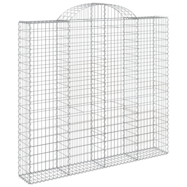 Cestos gabião arqueados 11 pcs 200x50x180/200 ferro galvanizado M 3