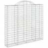 Cestos gabião arqueados 11 pcs 200x50x180/200 ferro galvanizado 3