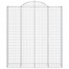 Cestos gabião arqueados 4pcs 200x50x220/240cm ferro galvanizado 4