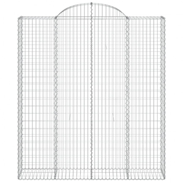 Cestos gabião arqueados 8pcs 200x50x220/240cm ferro galvanizado M 4