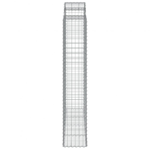 Cestos gabião arqueados 8pcs 200x50x220/240cm ferro galvanizado M 5