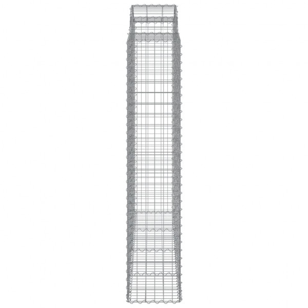 Cestos gabião arqueados 8pcs 200x50x200/220cm ferro galvanizado M 5