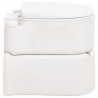 Inodoro de camping integrado HDPE y esmalte blanco 24+17 L 4