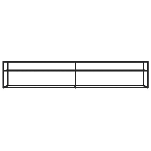 Mueble para TV vidrio templado transparente 220x40x40.5 cm M 3