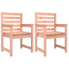 Cadeiras de jardim 2 pcs 60x48x91 cm madeira de douglas maciça 2