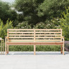Banco de jardín madera maciza de pino 203.5x48x91.5 cm 3