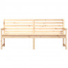 Banco de jardim 203.5x48x91.5 cm madeira de pinho maciça 4