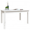 Mesa de jardim 82.5x50.5x45 cm madeira de pinho maciça branco 4