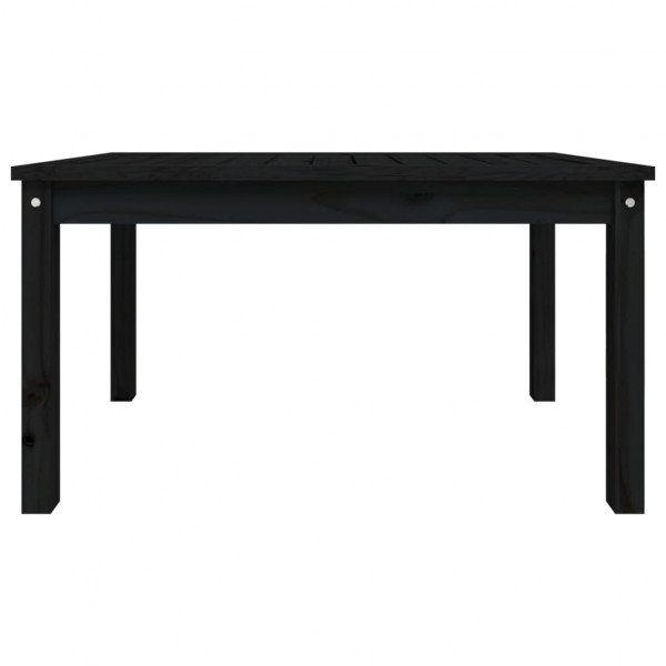Mesa de jardín madera maciza pino negro 82.5x50.5x45 cm M 5