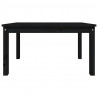 Mesa de jardim 82.5x50.5x45 cm madeira de pinho maciça preto 5