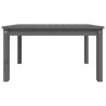 Mesa de jardín madera maciza de pino gris 82.5x50.5x45 cm 5