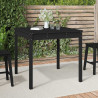 Mesa de jardín madera maciza pino negro 82.5x82.5x76 cm 1