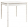 Mesa de jardín madera maciza de pino blanco 82.5x82.5x76 cm 2