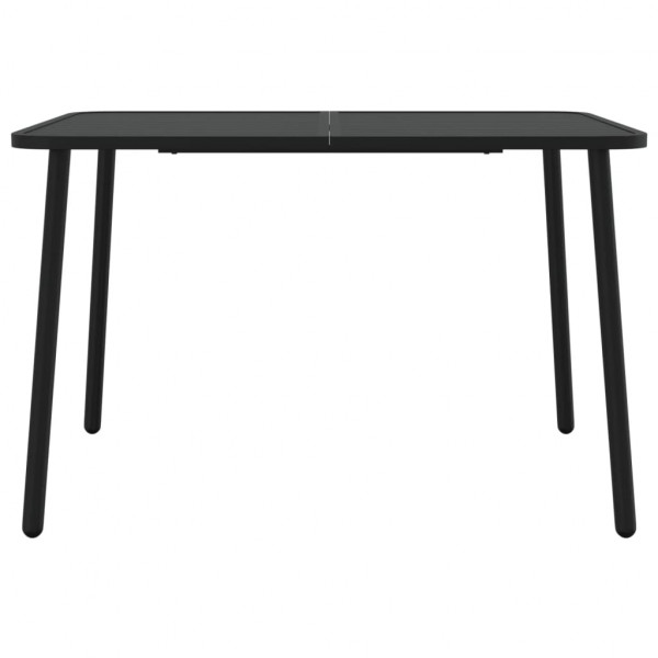 Mesa de jardim 110x80x71 cm aço antracite M 3