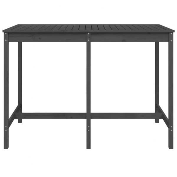 Mesa de jardim 159.5x82.5x110 madeira de pinho maciça cinzento M 4