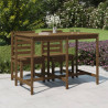 Mesa de jardim 159.5x82.5x110 cm pinho maciço castanho-mel 1