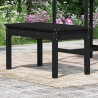 Banco de jardín madera maciza pino negro 80x44x45 cm 3