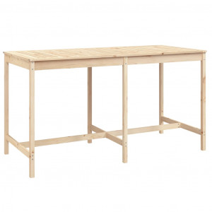Mesa de jardín madera maciza de pino 203.5x90x110 cm H