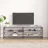 Mueble de TV madera contrachapada gris Sonoma 160x30x50 cm 3