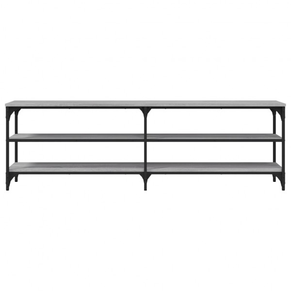 Mueble de TV madera contrachapada gris Sonoma 160x30x50 cm M 5