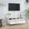 Mueble para TV madera contrachapada blanco 100x34.5x44.5 cm 3