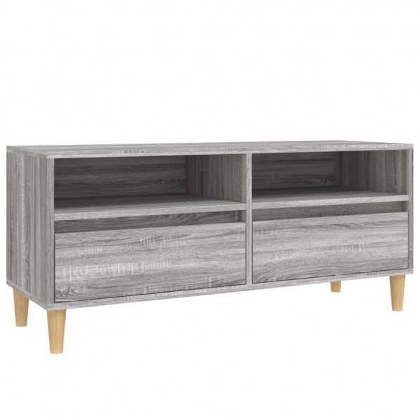 Mueble de TV madera contrachapada gris Sonoma 100x34.5x44.5 cm M 2