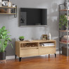 Mueble de TV madera contrachapada roble Sonoma 100x34.5x44.5 cm 1