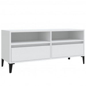 Mueble para TV madera contrachapada blanco 100x34.5x44.5 cm H