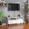 Móvel p/ TV 100x34.5x44.5 cm derivados madeira branco brilhante 1