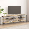 Mueble de TV madera contrachapada roble Sonoma 160x30x50 cm 1