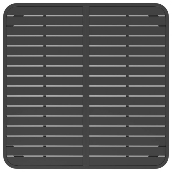 Mesa de jardim 100x100x71 cm aço antracite M 5