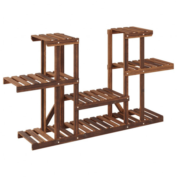 Soporte para flores madera maciza de abeto 110x25x73 cm M 4