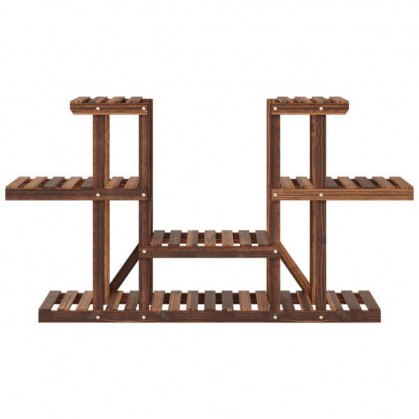 Soporte para flores madera maciza de abeto 110x25x73 cm M 5