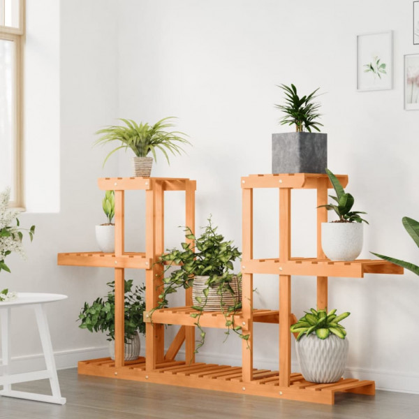 Suporte de plantas 110x25x73 cm madeira de abeto maciça M 3