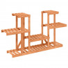 Soporte para flores madera maciza abeto 110x25x73 cm 4