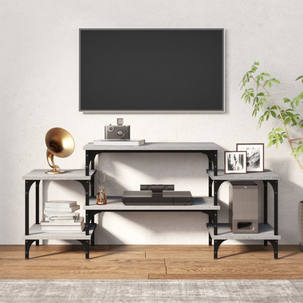 Mueble para TV madera contrachapada gris Sonoma 117x35x52 cm M 3