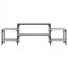 Mueble para TV madera contrachapada gris Sonoma 157x35x52 cm 5