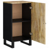 Aparador con puerta madera maciza de mango 40x31x75 cm 5
