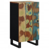 Aparador con puerta madera maciza reciclada 40x31x75 cm 2