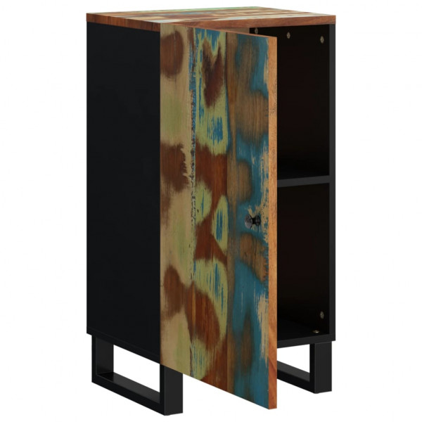 Aparador con puerta madera maciza reciclada 40x31x75 cm M 4