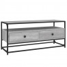 Mueble de TV madera contrachapada gris Sonoma 100x35x45 cm 2
