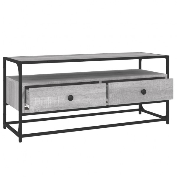 Mueble de TV madera contrachapada gris Sonoma 100x35x45 cm M 5