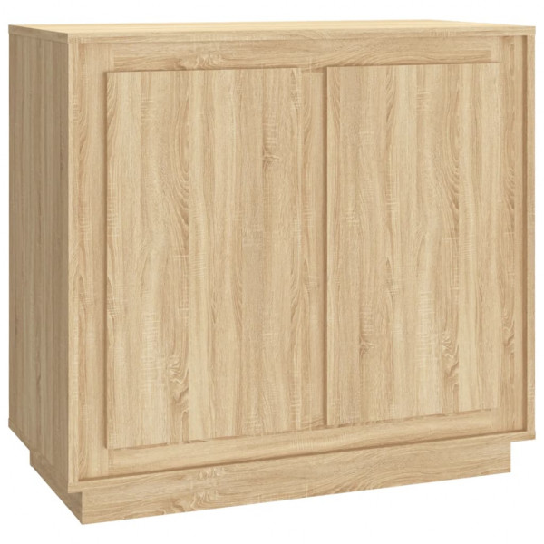 Aparador madera contrachapada color roble Sonoma 80x34x75 cm M 2