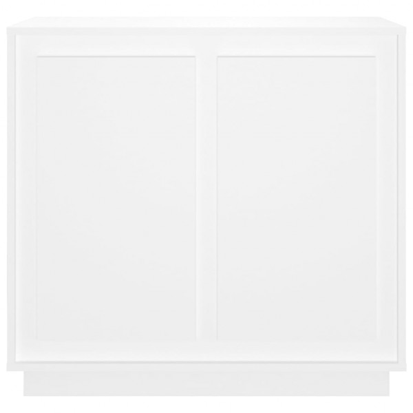 Aparador de madera contrachapada blanco 80x34x75 cm M 5