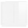 Aparador 80x34x75 cm derivados de madeira branco brilhante 5