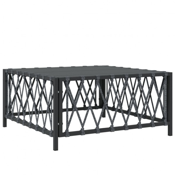 Mesa de jardim 70x70x34 cm tecido antracite M 2