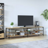 Mueble TV metal y madera contrachapada roble Sonoma 200x30x50cm 1
