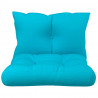 Almofadões p/ móveis de paletes 2 pcs tecido oxford turquesa 3